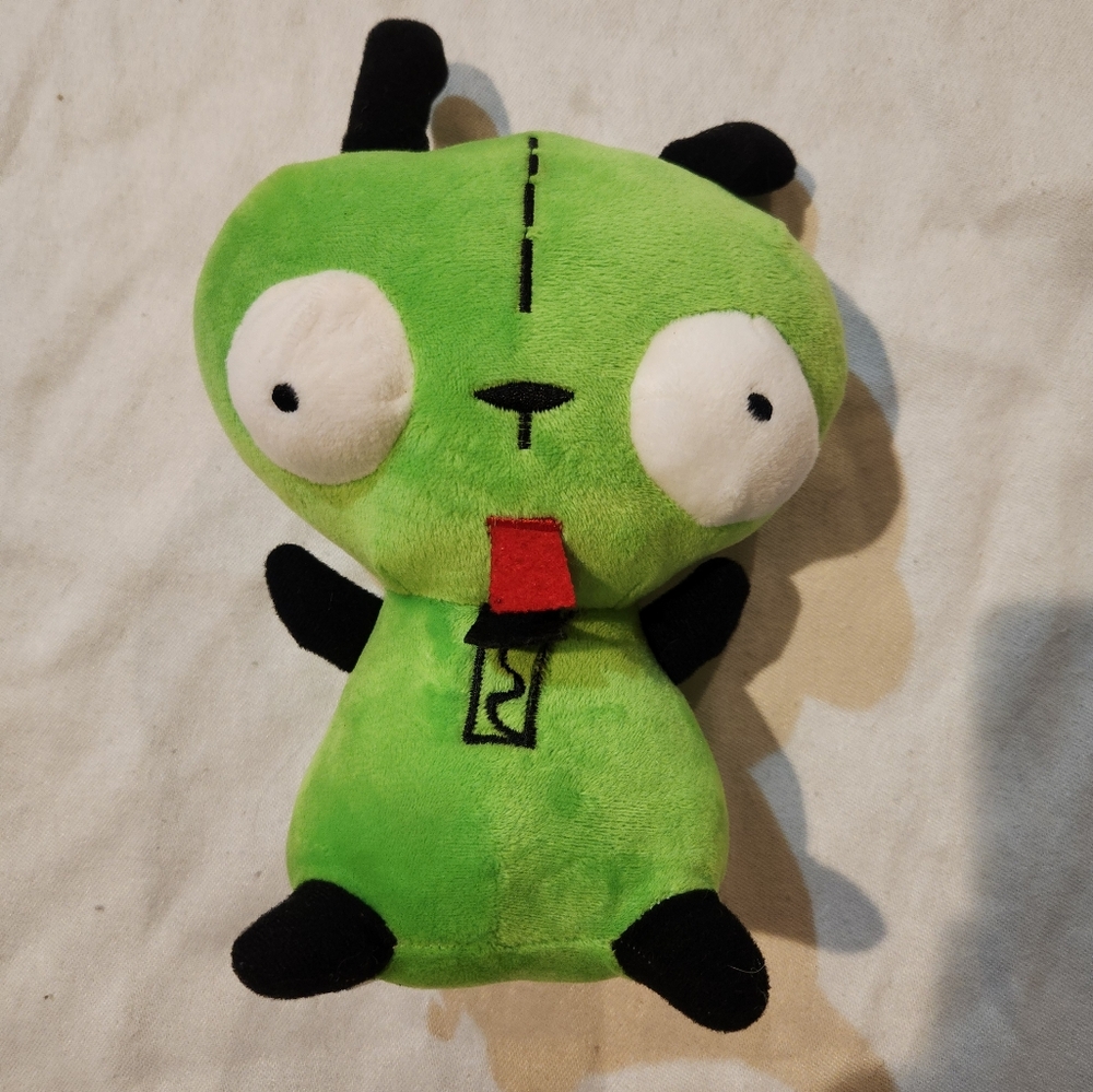Invader Zim GIR Plush Toy Green Cartoon Character